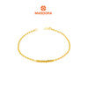 MASDORA 916 Gold Bracelet Rantai Tangan Emas ~ Golden Swirl Perlee (EMAS 916/22K)