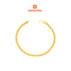 MASDORA 916 Gold Bracelet Rantai Tangan Emas ~ Golden Hollow Chain (EMAS 916/22K)
