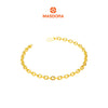 MASDORA 916 Gold Bracelet Rantai Tangan Emas ~ Golden Hollow Chain (EMAS 916/22K)