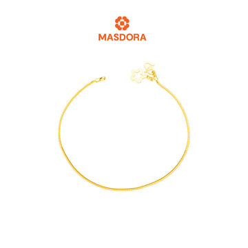 MASDORA 916 Gold Bracelet Rantai Tangan Emas ~ Starry Fox Chain (EMAS 916/22K)