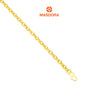 MASDORA 916 Gold Bracelet Rantai Tangan Emas ~ Golden Hollow Chain (EMAS 916/22K)