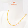 MASDORA 916 Gold Necklace Rantai Leher Emas ~ Golden Mini Paperclip (EMAS 916/22K)
