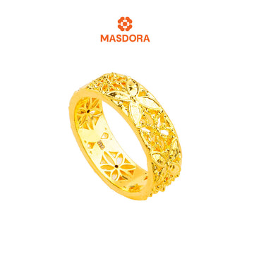 MASDORA 916 Gold Ring Rings Cincin Emas ~ HG Luxury Marissa Band (EMAS 916/22K)