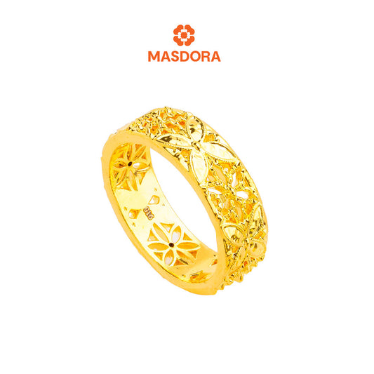 MASDORA 916 Gold Ring Rings Cincin Emas ~ HG Luxury Marissa Band (EMAS 916/22K)