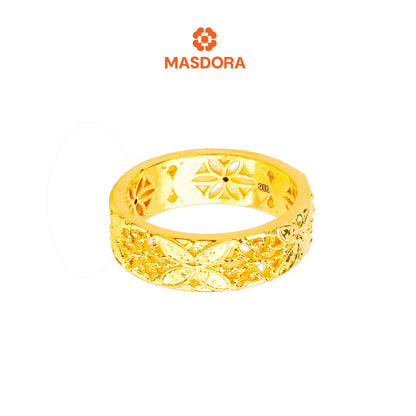 MASDORA 916 Gold Ring Rings Cincin Emas ~ HG Luxury Marissa Band (EMAS 916/22K)