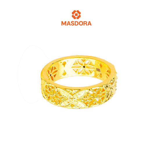 MASDORA 916 Gold Ring Rings Cincin Emas ~ HG Luxury Marissa Band (EMAS 916/22K)