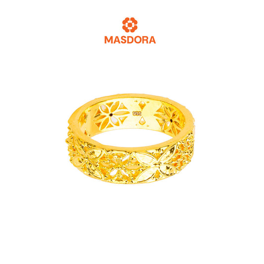 MASDORA 916 Gold Ring Rings Cincin Emas ~ HG Luxury Marissa Band (EMAS 916/22K)