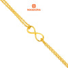 MASDORA 916 Gold Bracelet Rantai Tangan Emas ~ Double Sauh Infinity (EMAS 916/22K)