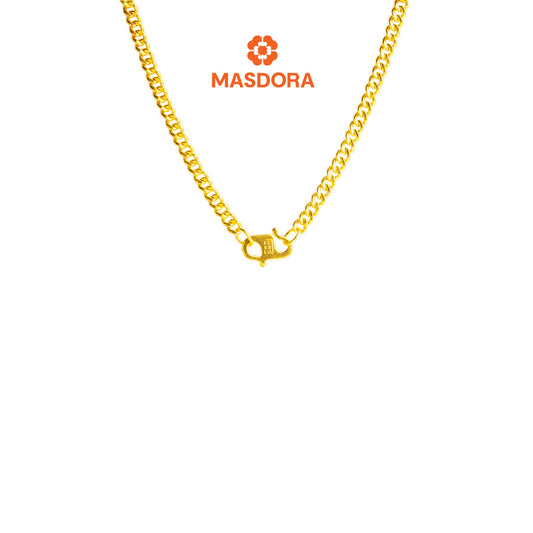 MASDORA 916 Gold Necklace Rantai Leher Emas ~ Gajah Chain (EMAS 916/22K)