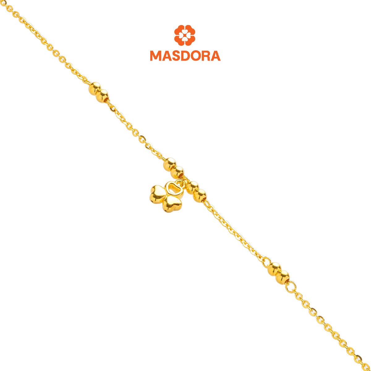 MASDORA 999 Gold Bracelet Rantai Tangan Emas ~ Golden Boba Edition (EMAS 999/24K)