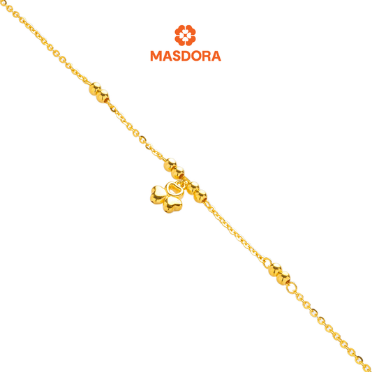 MASDORA 999 Gold Bracelet Rantai Tangan Emas ~ Golden Boba Edition (EMAS 999/24K)