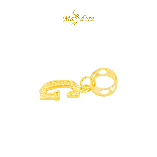 MASDORA 916 Gold Charms Charm Emas ~ Alphabet G (EMAS 916/22K)