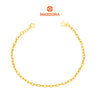 MASDORA 916 Gold Bracelet Rantai Tangan Emas ~ Delicate Oval Paperclip (EMAS 916/22K)