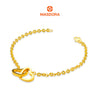 MASDORA 916 Gold Bracelet Rantai Tangan Emas ~ Shining Sauh Double Solid Sincero (EMAS 916/22K)
