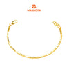 MASDORA 916 Gold Bracelet Rantai Tangan Emas ~ Golden Lined Cutting (EMAS 916/22K)