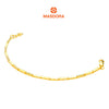 MASDORA 916 Gold Bracelet Rantai Tangan Emas ~ Golden Lined Cutting (EMAS 916/22K)