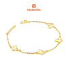 MASDORA 916 Gold Bracelet Rantai Tangan Emas ~ Elegant Papillon Glitz (EMAS 916/22K)