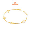 MASDORA 916 Gold Bracelet Rantai Tangan Emas ~ Elegant Papillon Glitz (EMAS 916/22K)