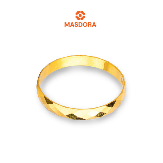 MASDORA 916 Gold Ring Rings Cincin Emas ~ CBR Minimalist Leena Band (EMAS 916/22K)