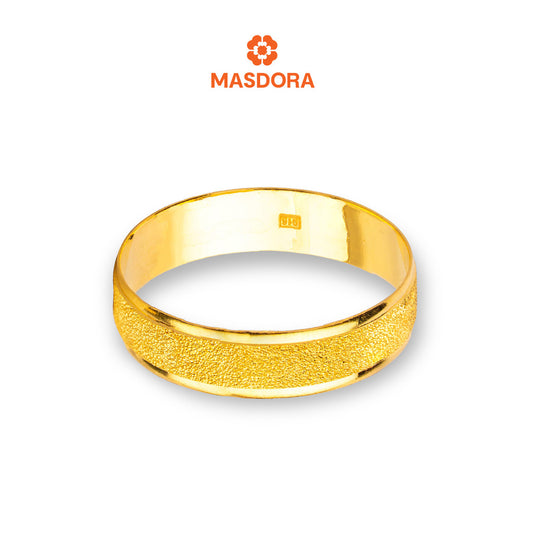 MASDORA 916 Gold Ring Rings Cincin Emas ~ CBR Golden Sandy Glitz (EMAS 916/22K)