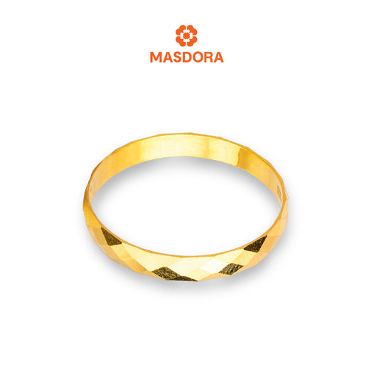 MASDORA 916 Gold Ring Rings Cincin Emas ~ CBR Minimalist Leena Band (EMAS 916/22K)