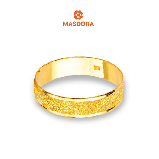 MASDORA 916 Gold Ring Rings Cincin Emas ~ CBR Golden Sandy Glitz (EMAS 916/22K)