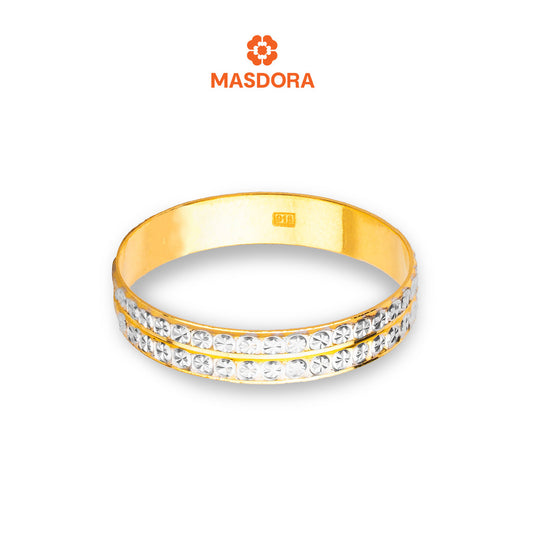 MASDORA 916 Gold Ring Rings Cincin Emas ~ CBR Duotone Double Cutting  (EMAS 916/22K)
