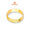 MASDORA 916 Gold Ring Rings Cincin Emas ~ CBR Golden Slanted Cutting (EMAS 916/22K)