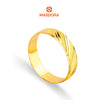 MASDORA 916 Gold Ring Rings Cincin Emas ~ CBR Golden Slanted Cutting (EMAS 916/22K)