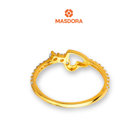 MASDORA 916 Gold Ring Rings Cincin Emas ~ Sparkling Sincero Gleam (EMAS 916/22K)