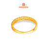 MASDORA 916 Gold Ring Rings Cincin Emas ~ Golden Honeycomb Solitaire (EMAS 916/22K)