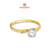 MASDORA 916 Gold Ring Rings Cincin Emas ~ Golden Tiara Solitaire (EMAS 916/22K)