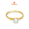 MASDORA 916 Gold Ring Rings Cincin Emas ~ Golden Tiara Solitaire (EMAS 916/22K)
