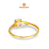 MASDORA 916 Gold Ring Rings Cincin Emas ~ Golden Tiara Solitaire (EMAS 916/22K)