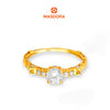 MASDORA 916 Gold Ring Rings Cincin Emas ~ Sparkling Rome Solitaire (EMAS 916/22K)