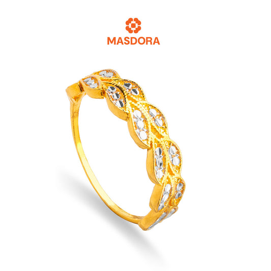 MASDORA 916 Gold Ring Rings Cincin Emas ~ Duotone Paddy (EMAS 916/22K)