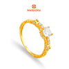 MASDORA 916 Gold Ring Rings Cincin Emas ~ Sparkling Rome Solitaire (EMAS 916/22K)