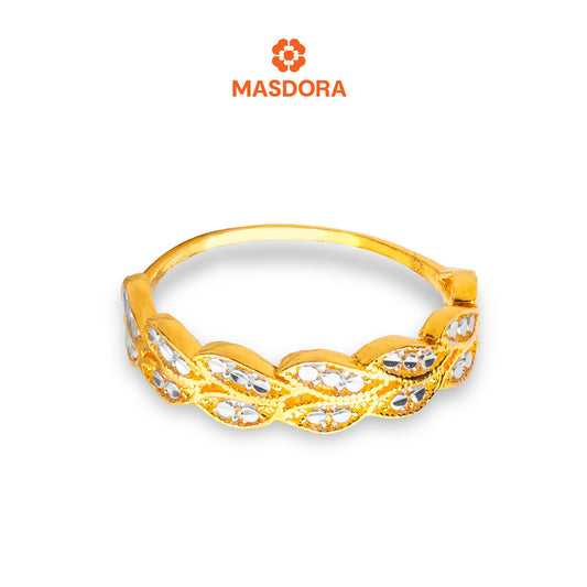 MASDORA 916 Gold Ring Rings Cincin Emas ~ Duotone Paddy (EMAS 916/22K)