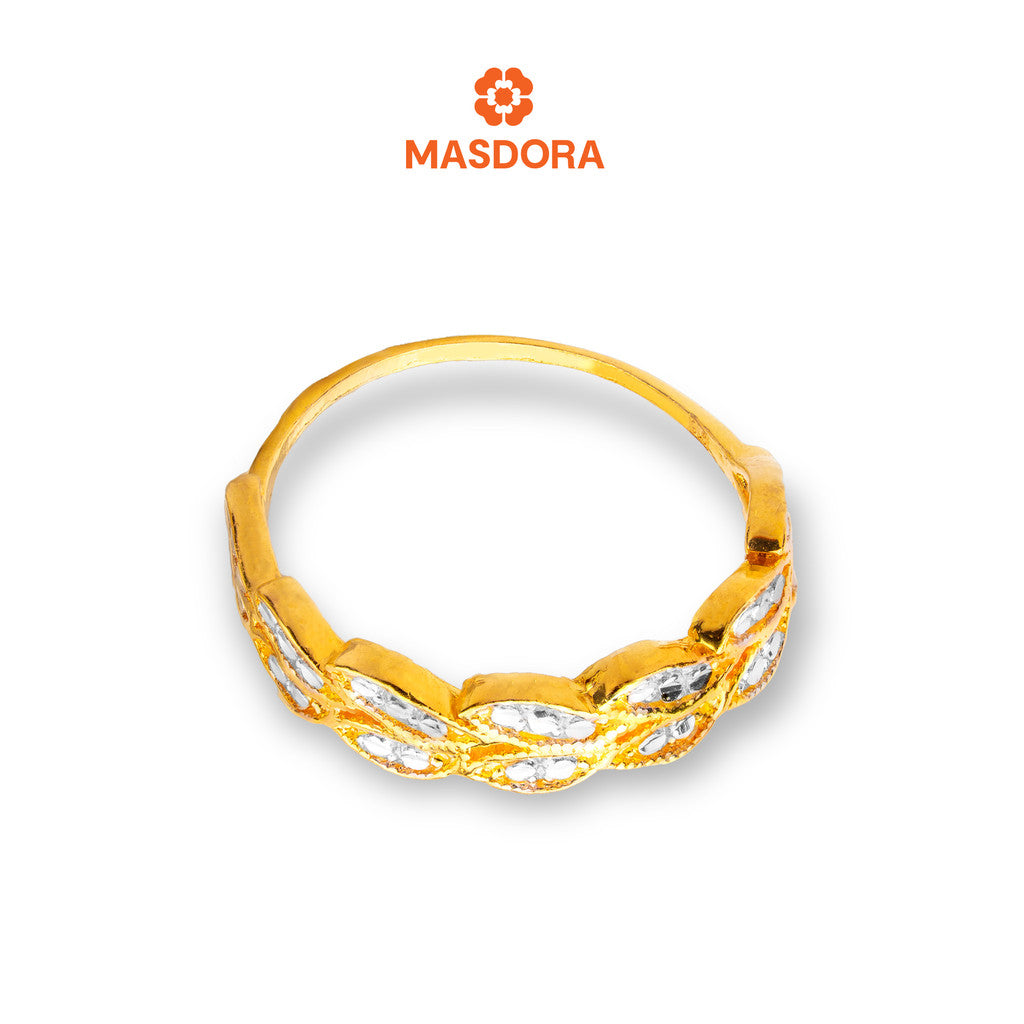 MASDORA 916 Gold Ring Rings Cincin Emas ~ Duotone Paddy (EMAS 916/22K)