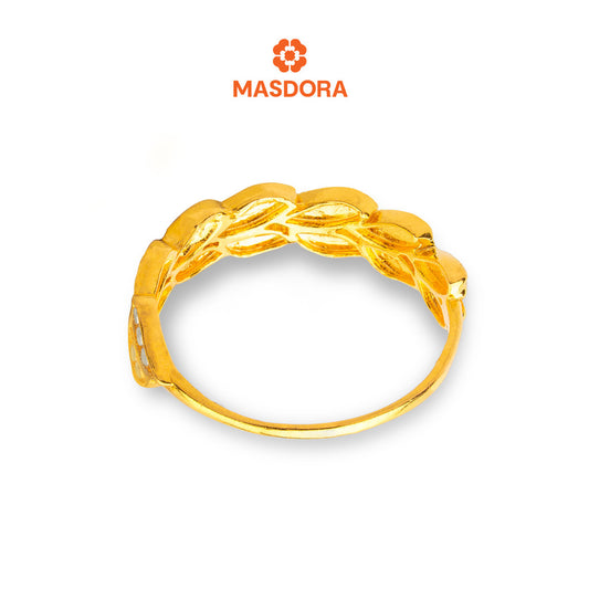 MASDORA 916 Gold Ring Rings Cincin Emas ~ Duotone Paddy (EMAS 916/22K)