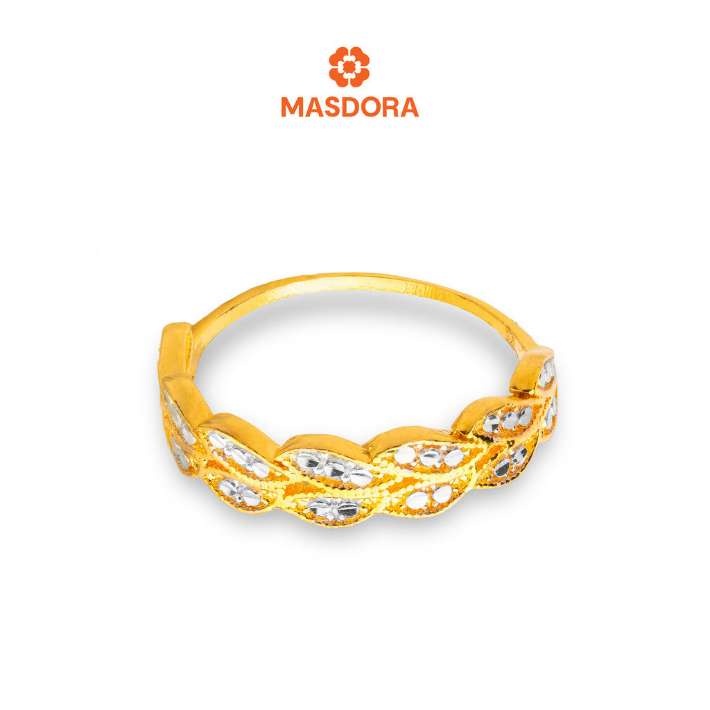 MASDORA 916 Gold Ring Rings Cincin Emas ~ Duotone Paddy (EMAS 916/22K)