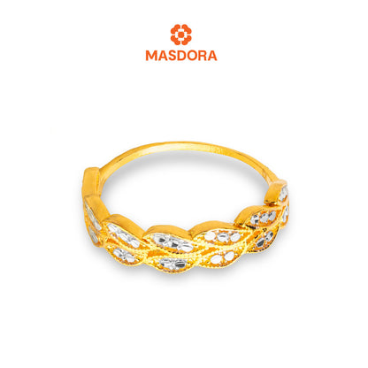 MASDORA 916 Gold Ring Rings Cincin Emas ~ Duotone Paddy (EMAS 916/22K)