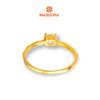 MASDORA 916 Gold Ring Rings Cincin Emas ~ Golden Poligonal Solitaire (EMAS 916/22K)