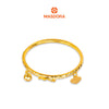 MASDORA 916 Gold Bangle Gelang Tangan Emas ~ Flower Cutting Baby (EMAS 916/22K)