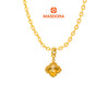 MASDORA 916 Gold Pendant Loket Emas ~ Golden Shiny Alhambra (EMAS 916/22K)