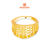 MASDORA 916 Gold Ring Rings Cincin Emas ~ HG Golden Wide Cascade (EMAS 916/22K)