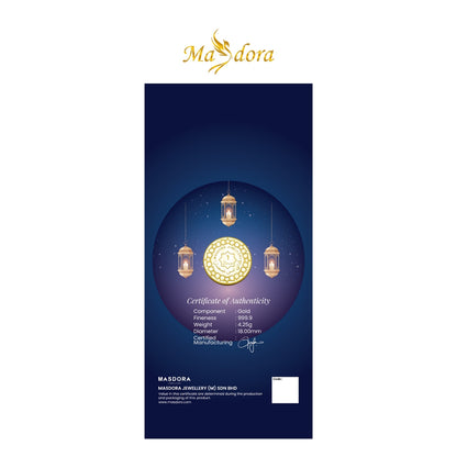 MASDORA 999.9 Gold 1 Dinar (4.25GM) Gift Series ~ Pocket Dinar Raya Collection 2024 (EMAS 999.9/24K)