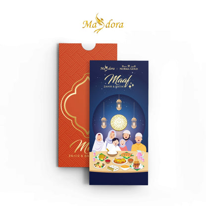 MASDORA 999.9 Gold 1 Dinar (4.25GM) Gift Series ~ Pocket Dinar Raya Collection 2024 (EMAS 999.9/24K)
