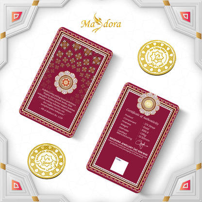 MASDORA 999.9 Gold 1/4 Dinar (1.06GM) Hadith Collection ~ Hadith Series (EMAS 999.9/24K)