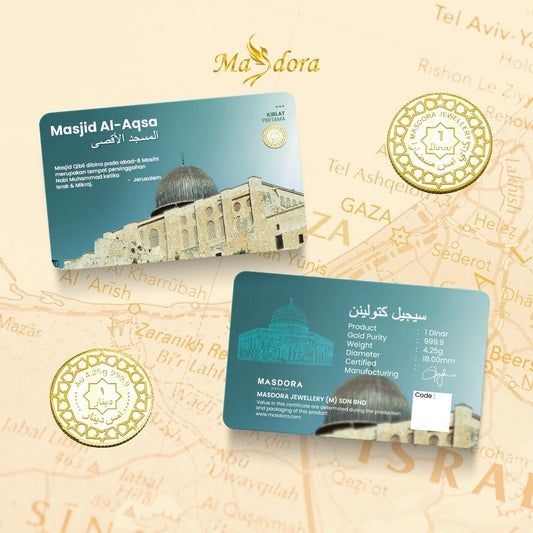 MASDORA 999.9 Gold 1 Dinar (4.25GM) Haji Collection Series (EMAS 999.9/24K)